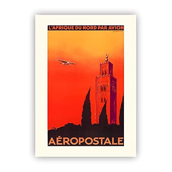 Aeropostale L'Africa settentrionale - GACHONS - anni 30 - 60 x 80 cm